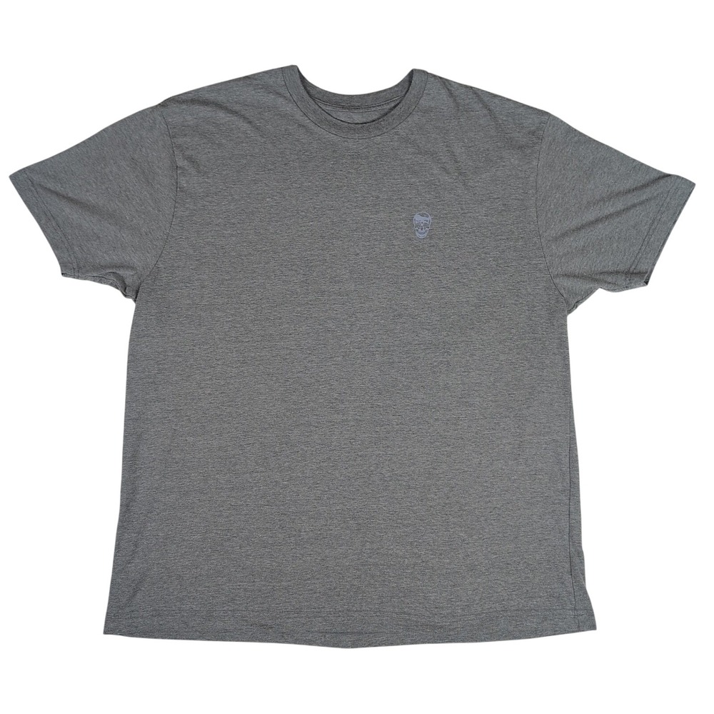 Gymreapers Skull Logo T-Shirt Mens 2X Gray Short Sleeve Cotton Blend